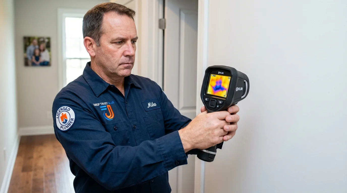 Thermal imaging leak detection by Johns Plumbing LLC in Atlantic Highlands